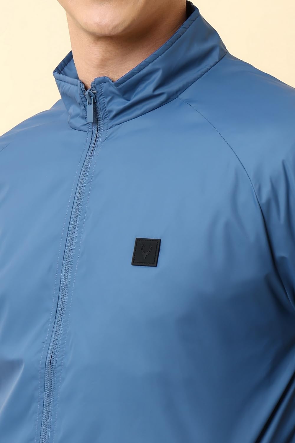 Allen Solly Mens Solid Windcheater Jacket without hood