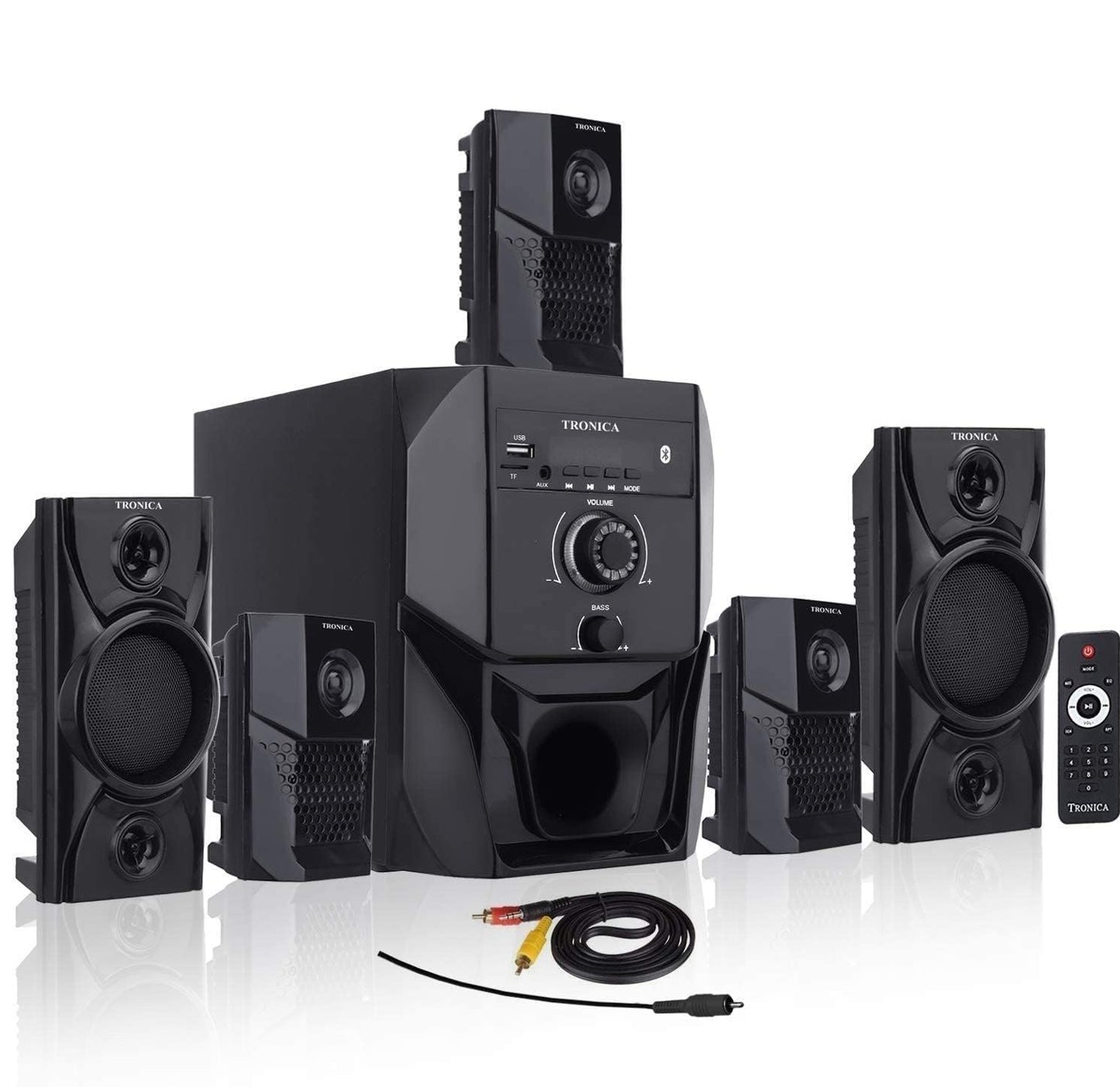 TRONICA Super King 40W 5.1 Bluetooth Home Theater System with FM/PenDrive/Sd Card/Mobile/Aux Support & Remote