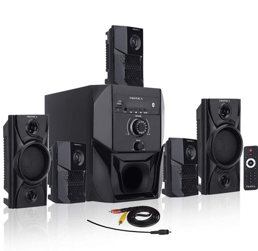 TRONICA Super King 40W 5.1 Bluetooth Home Theater System with FM/PenDrive/Sd Card/Mobile/Aux Support & Remote