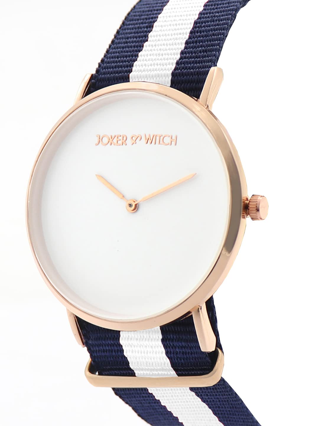 Joker & Witch Women's Classic Blue White Stripes Multicolor Strap Analog Watch