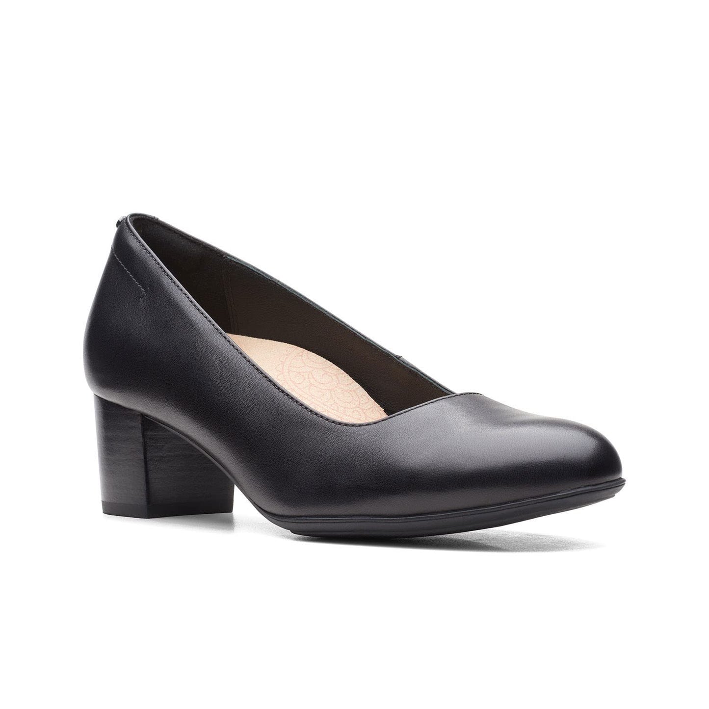 Clarks Linnae Pump Black Leat UK-7