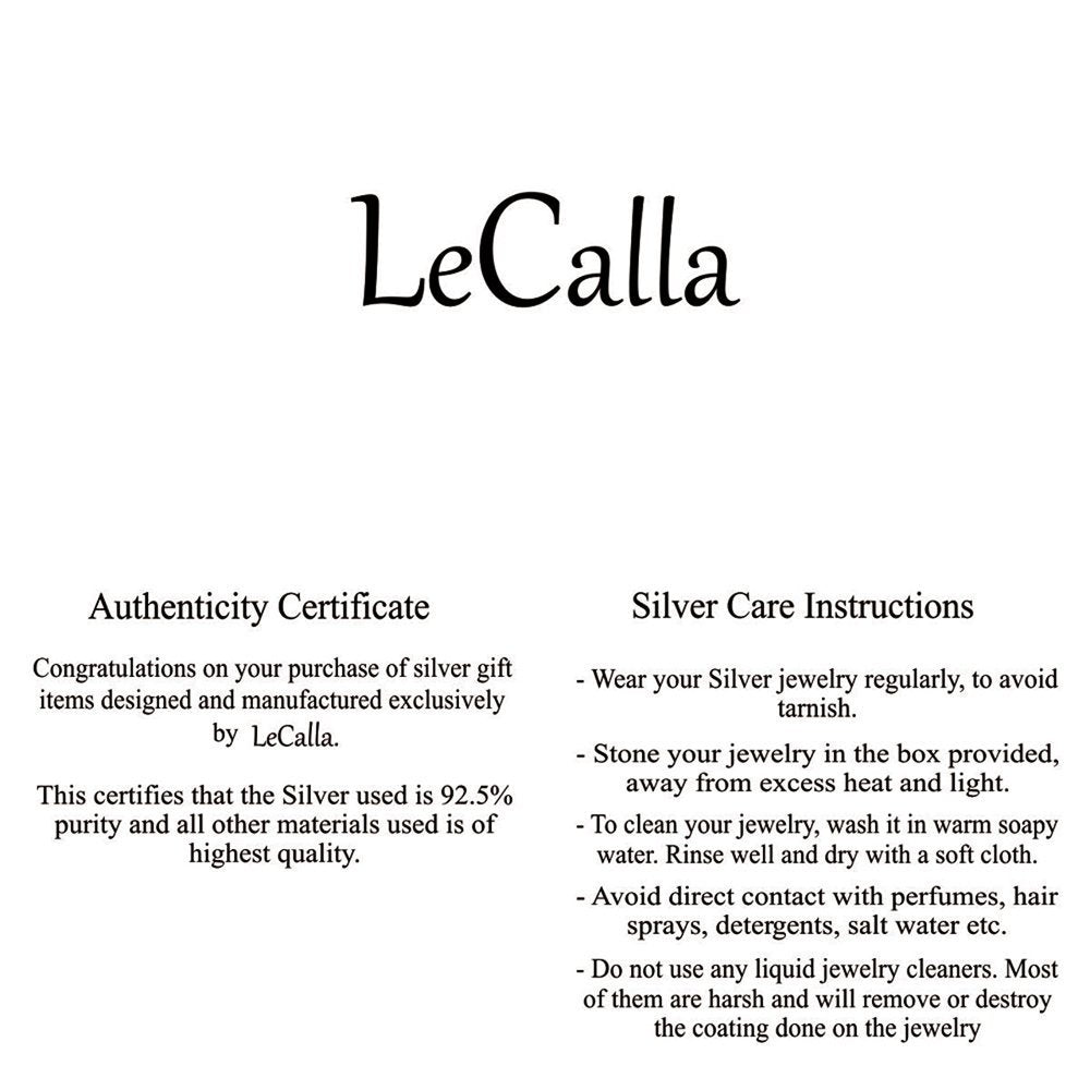 LeCalla Precious-Moments 925 Sterling Silver BIS Hallmarked Italian Design Love Knot Cufflinks - Gift for Men's