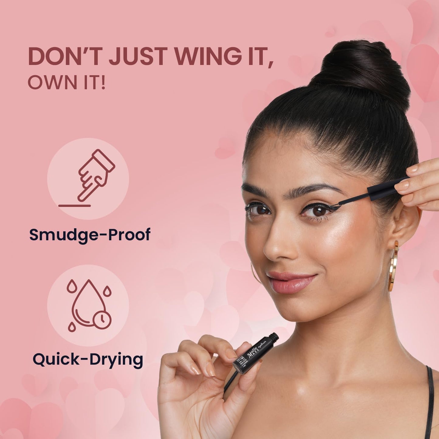 Swiss Beauty Gift Your Heart Out Makeup Kit | With 4 Makeup Essentials | Cream It Up Blush | Color Splash Nail Polish | Matte Maxx Eyeliner | Hold Me Matte Mini Liquid Lipstick | Gift For Her | Valentine’s Day Gift