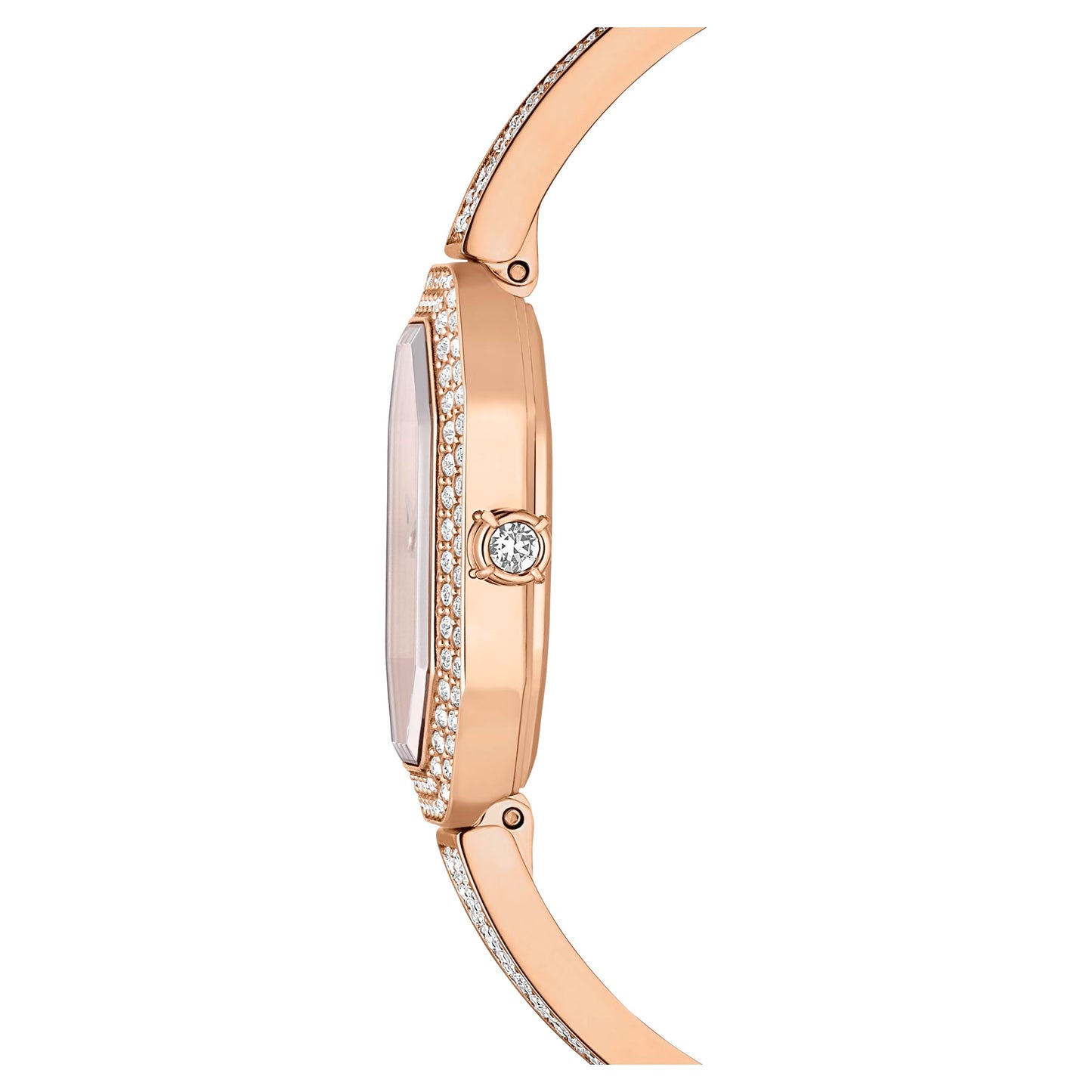 Swarovski Womens Dextera Bangle Analog Watch Swiss Made, Metal Bracelet, Rose Gold Tone, Rose Gold-Tone Finish 5672992