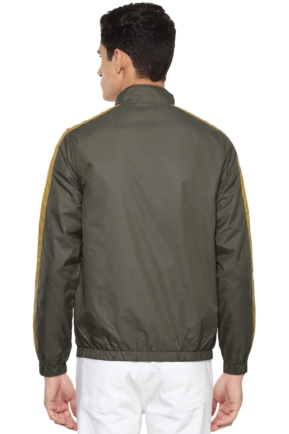 Van Heusen Men's Car Coat (VAJKBBOBE93082_Olive_L)