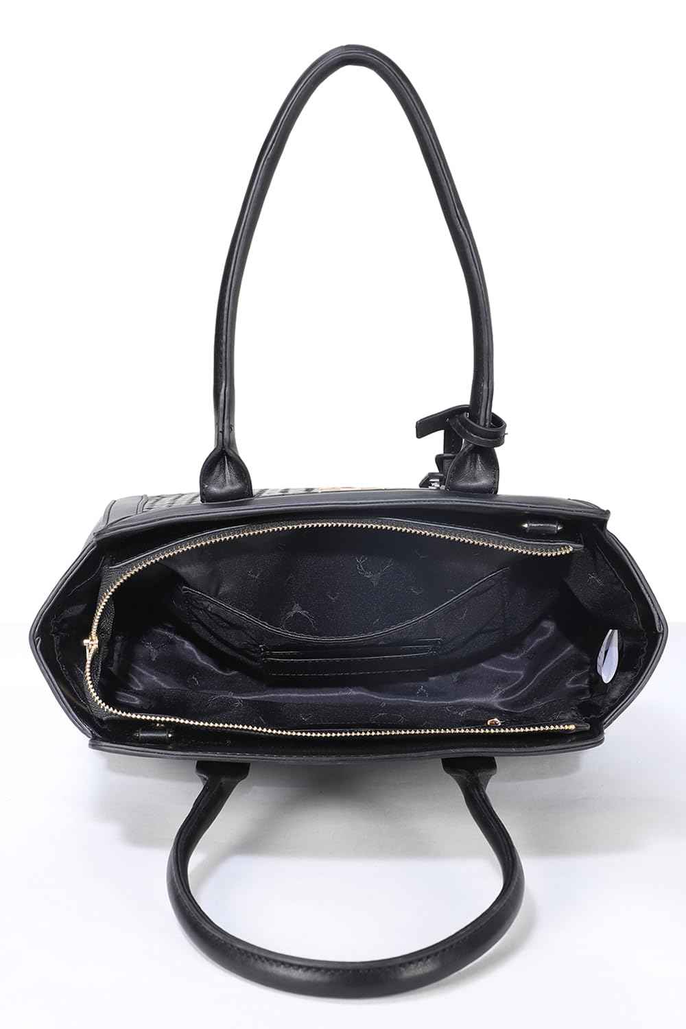 Allen Solly Women's Solid Handheld Western Bag, Black