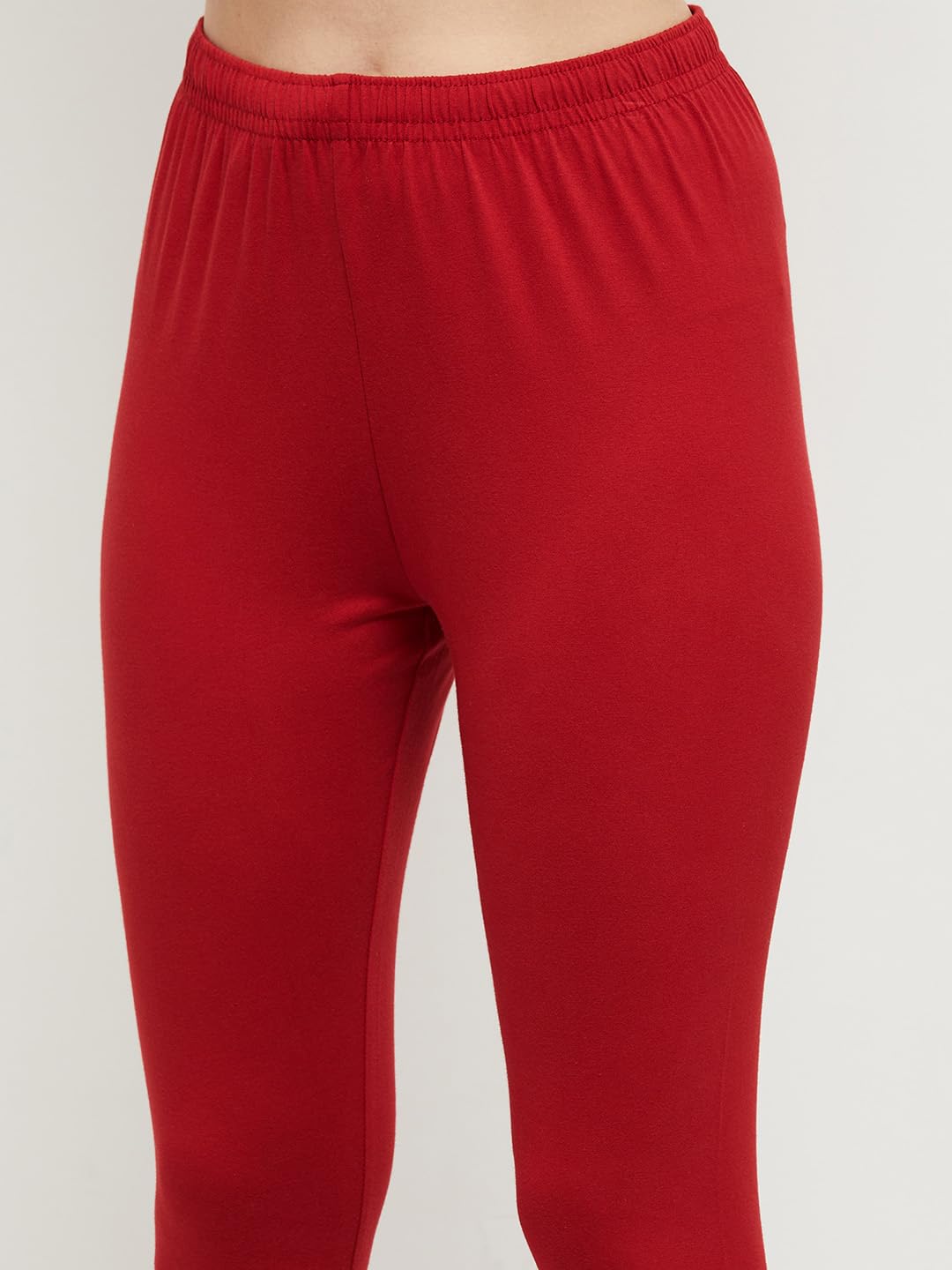 Max Women Solid Elasticated Skinny Fit Churidar (Nooskc21Rered)_M