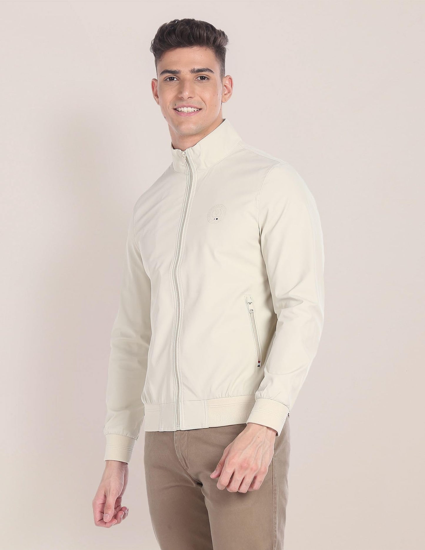 U.S. Polo Assn. Men's A-Line Coat (USJCK0380_Beige