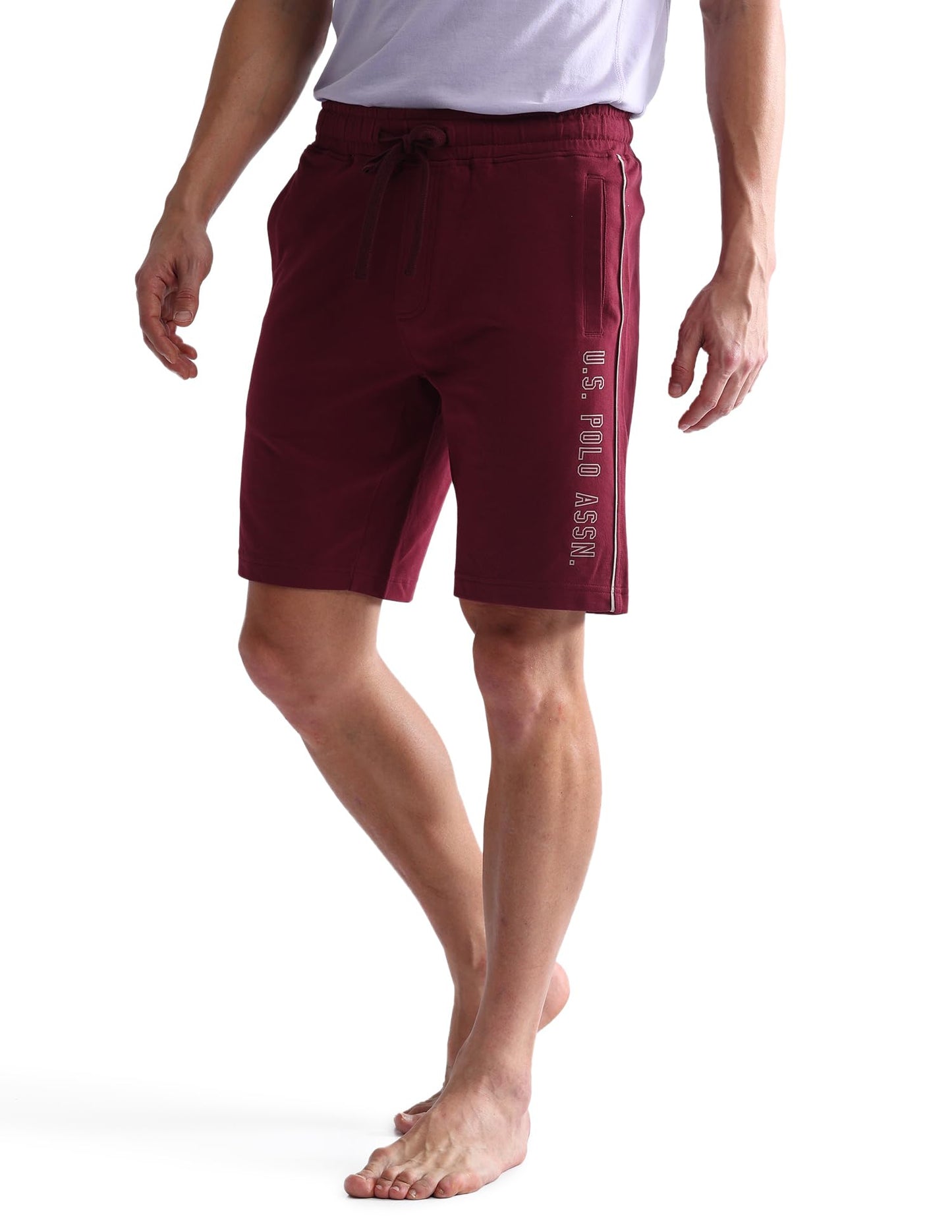 U.S. POLO ASSN. Men's Hybrid Shorts (OES05-PL_Maroon
