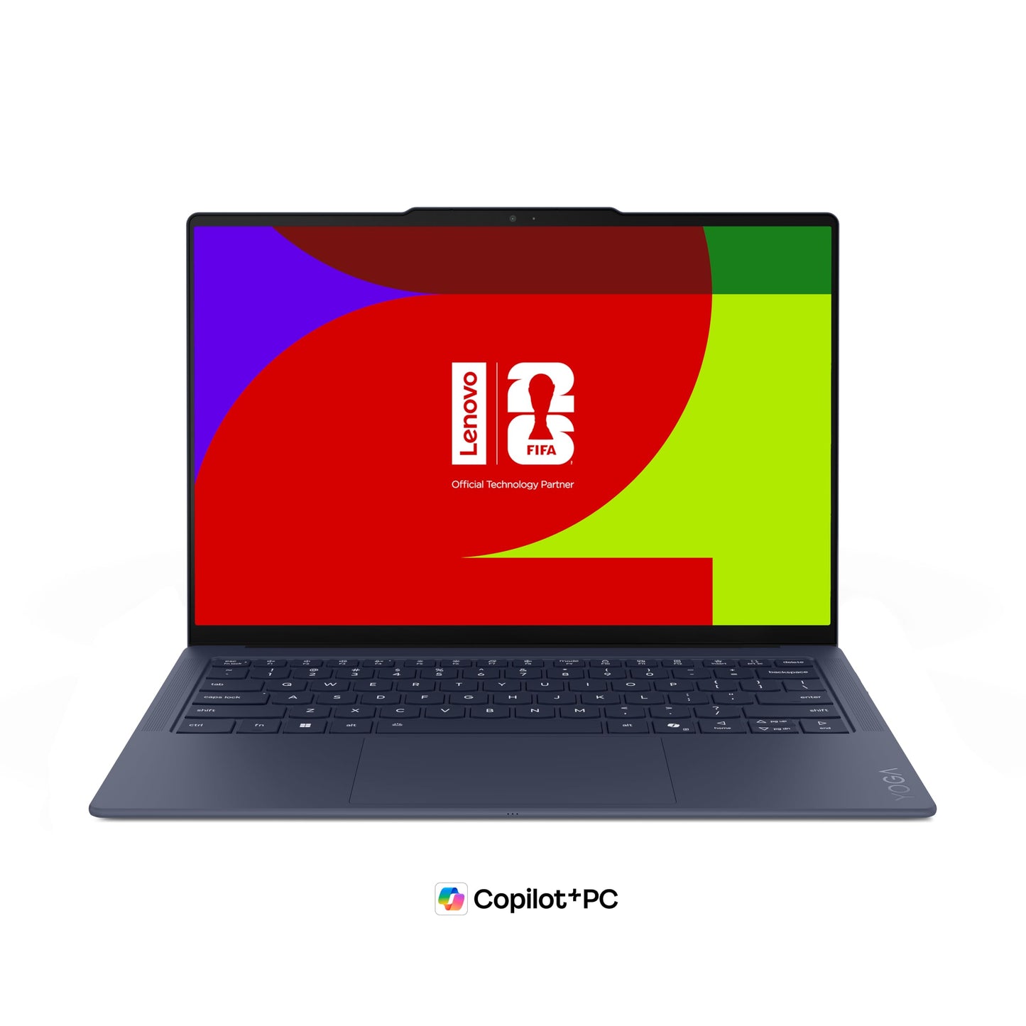 Lenovo Yoga Slim 7 FIFA World Cup 26 Edition Intel Evo Core Ultra 7 355 (32GB RAM/1TB SSD/14 (35.5cm)/2.8K WQXGA+ POLED/Copilot+ PC/Windows 11/MSO 365 Basic+Office24/Cosmic Blue/975g), 83QK007HIN