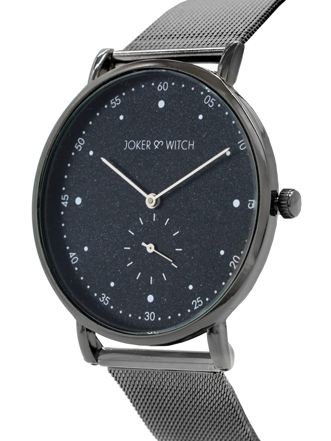 Joker & Witch Drake Classic Black DIAL Gunmetal MESH Men's Watch