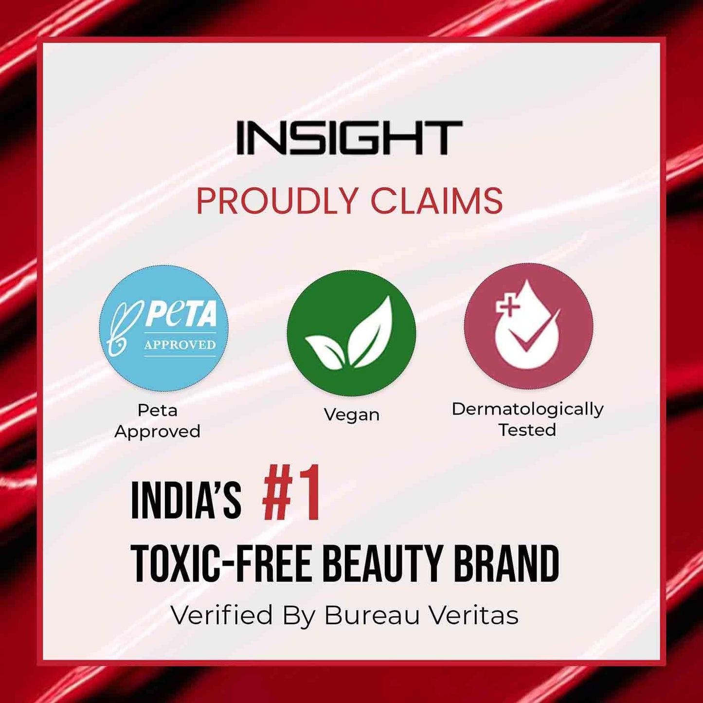 INSIGHT Non Transfer Lip Color - Molten Pink | Waterproof| Matte Finish| Transfer & Smudge Proof| Lightweight| 12 Hr Wear| Highly Pigmented 4 ml
