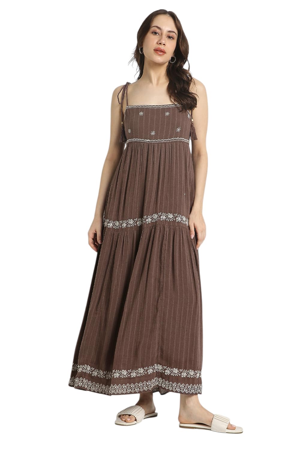American Eagle Women's Cotton Blend Modern Maxi Dress