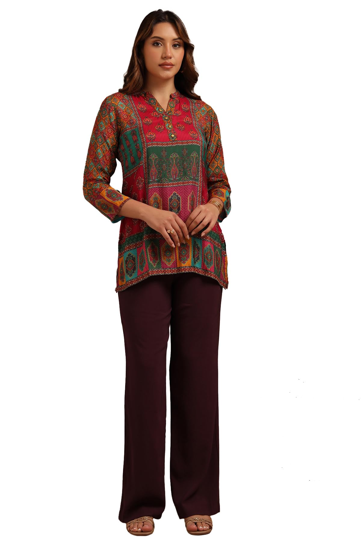 Soch Women's Muslin Ethnic Regular Tunic