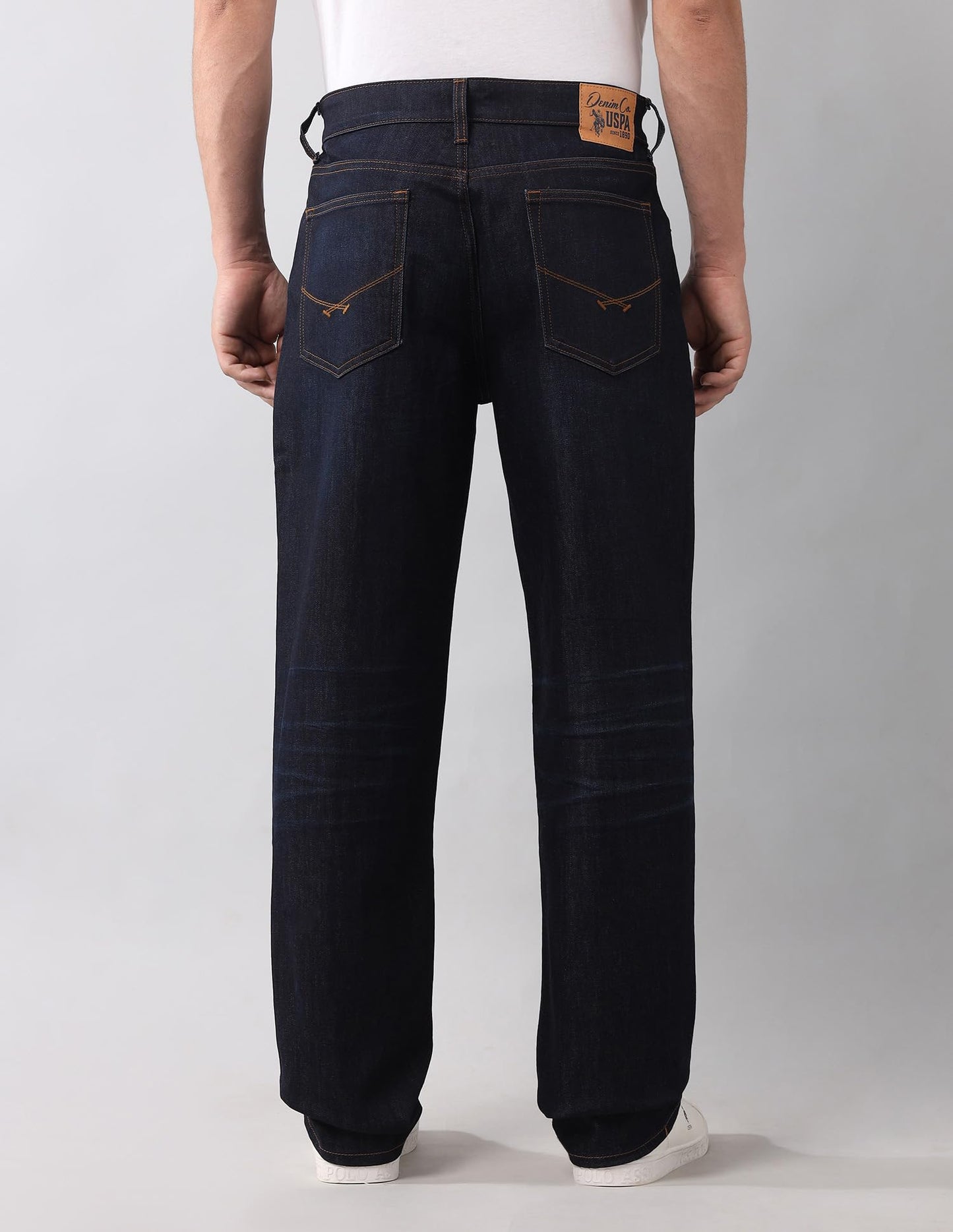 U.S. Polo Assn. Denim Co. Men's Relaxed Jeans (UDJEN1749_Rinse Wash