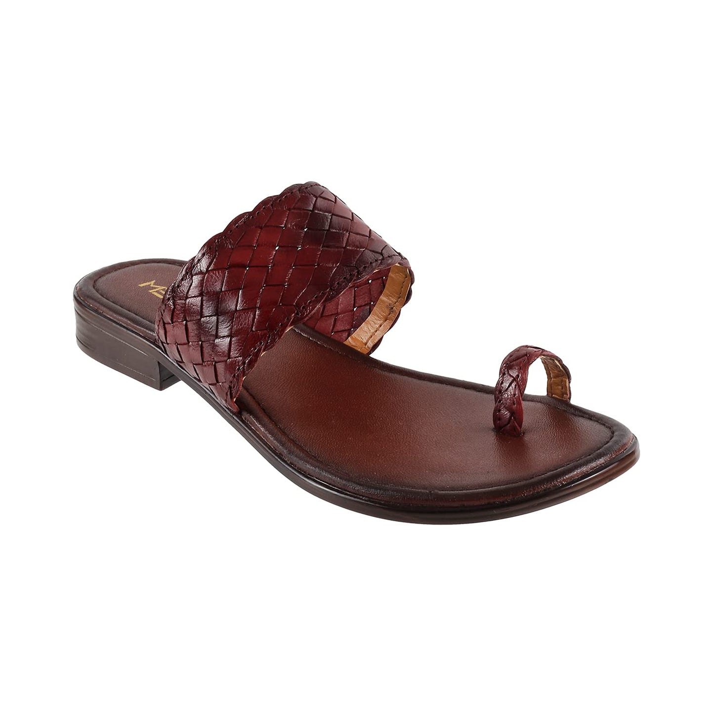 Metro Womens Leather Maron Slip Ons (Maroon) - SaumyasStore