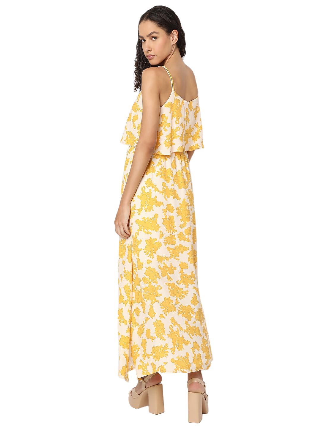 VERO MODA Women Yellow Fit and Flare Dress