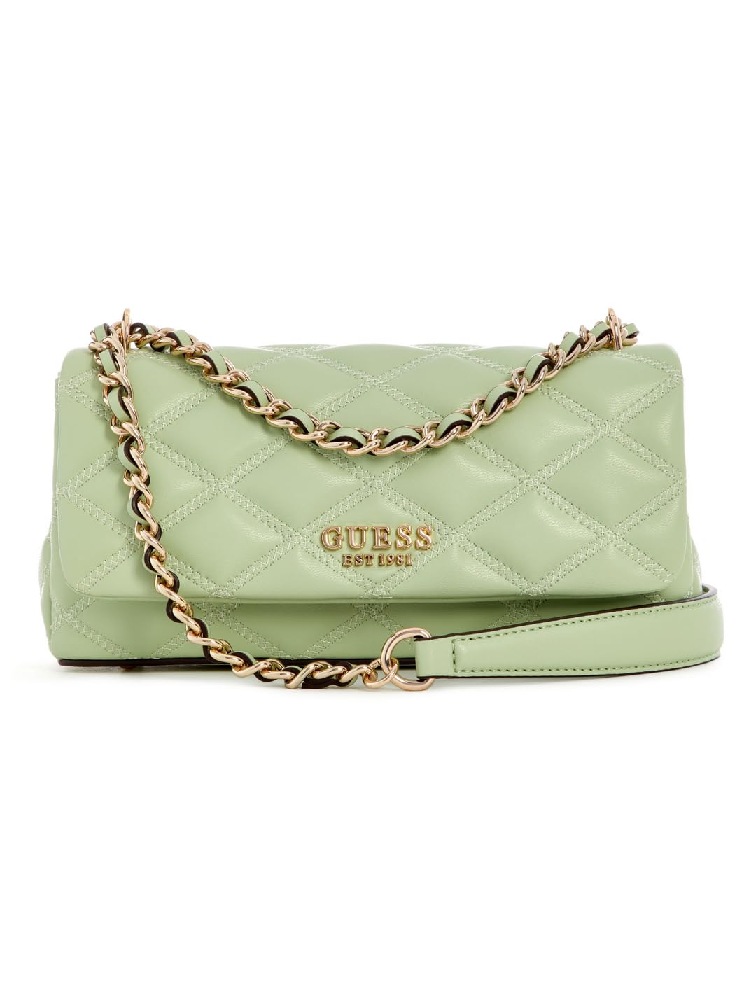 GUESS Celadon Quilted Tamsin Convertible Flap Crossbody Bag