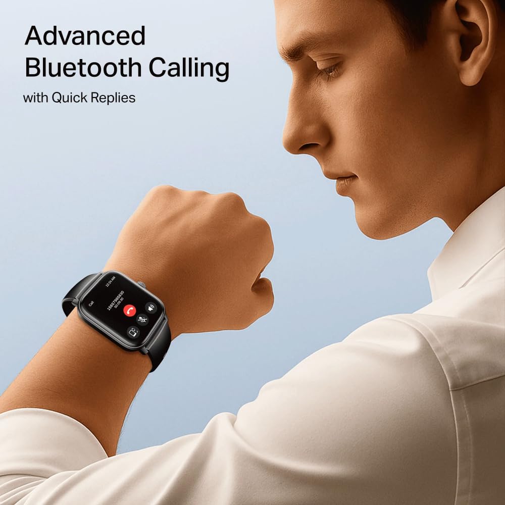 boAt Wave Astra Neo Smartwatch Bluetooth Calling, 1.83” HD Display, Health & Wellness Suite, IP68 Resistance, Functional Crown (Active Black)