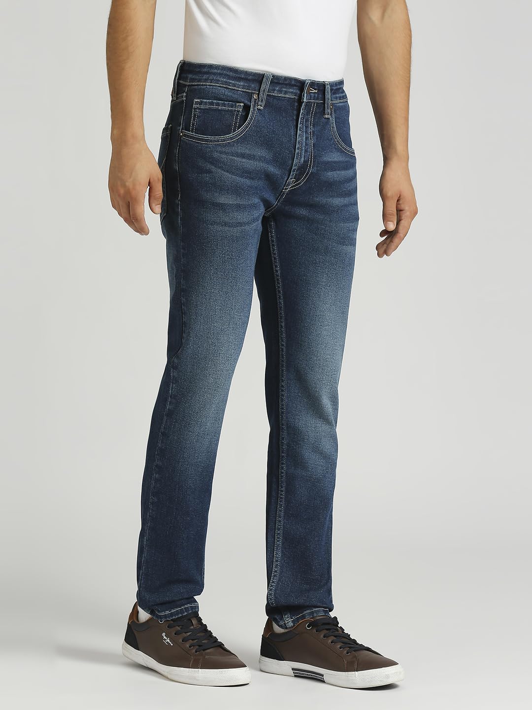 Pepe Jeans Men's Low Rise Tapered Fit Jeans Med Used