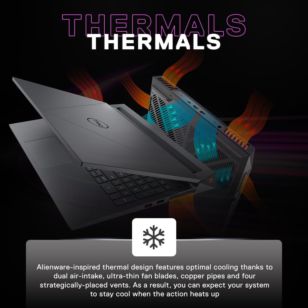 Dell SmartChoice G15-5530, Intel Core i5 13th Gen - 13450HX, NVIDIA RTX 3050-6GB, 16GB RAM, 1TB SSD, FHD 15.6"/39.62 cm, Windows 11, MS Office 21, Dark Shadow Grey, 2.65Kg Gaming Laptop