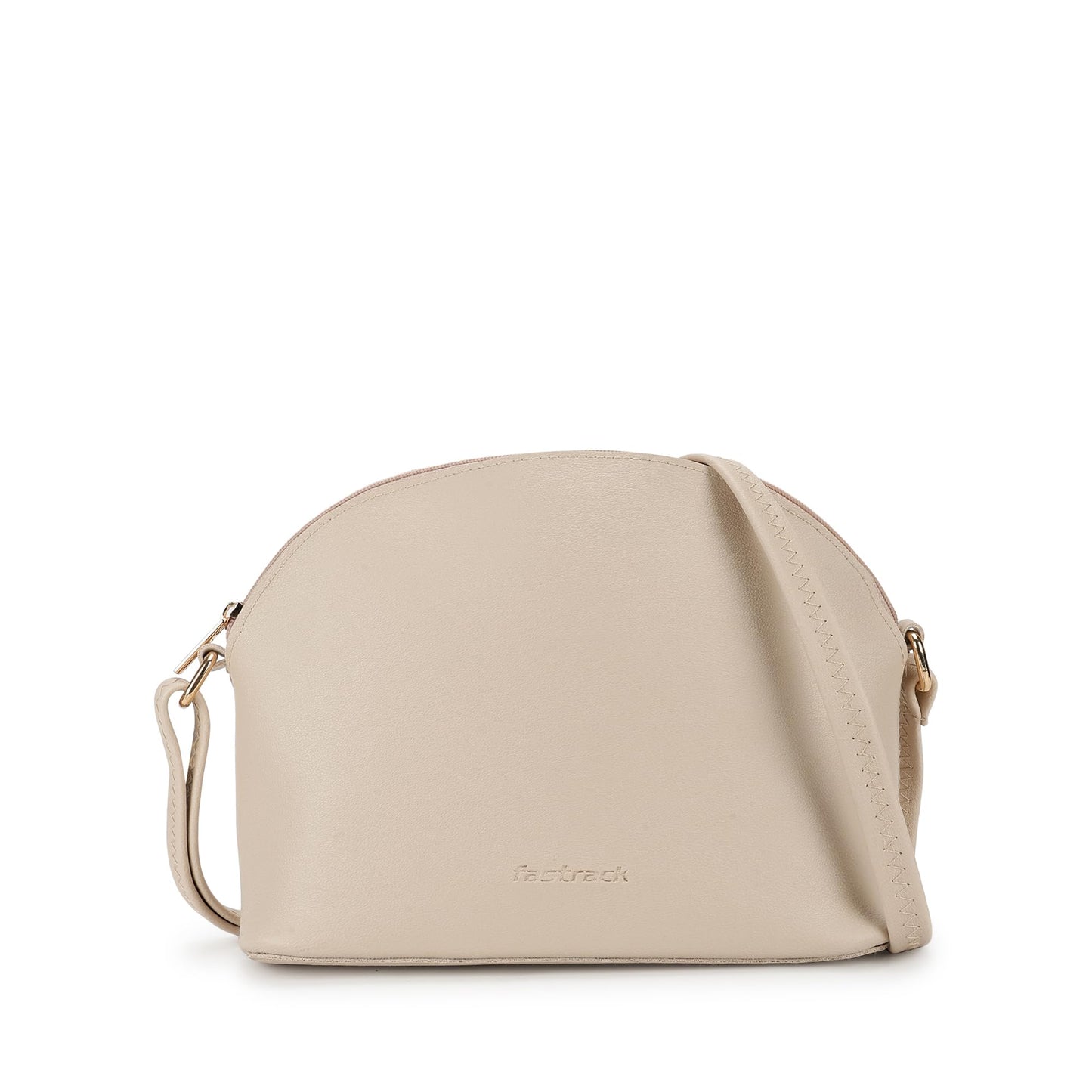 Fastrack Pumice White Casual Sling Bag for Women, Girls and Ladies with adjustable Sling Strap
