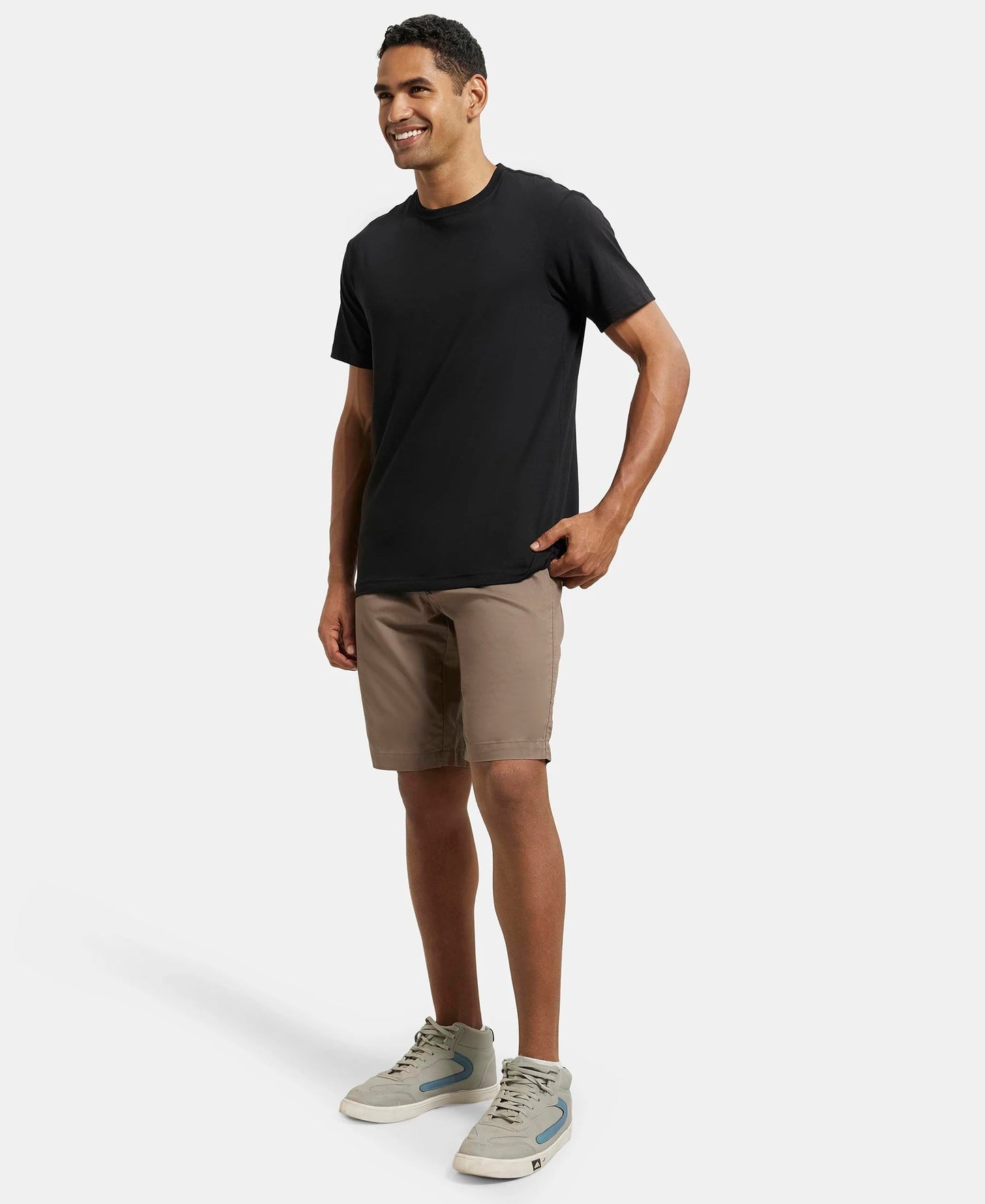 Jockey Men's Regular Shorts (1203_Dark Khaki_XL_Dark Khaki_X-Large)
