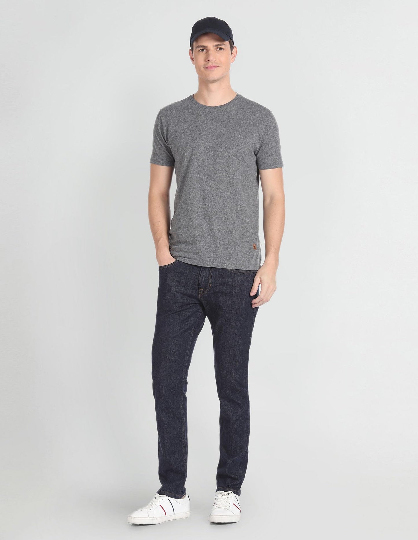 U.S. POLO ASSN. Men's Slim Mid Rise Jeans (UDJENO1281 Blue, 32