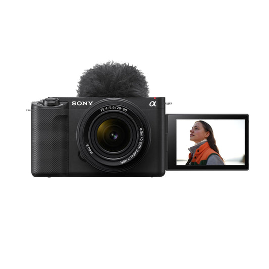 Sony Alpha ZV-E1L Full-Frame Interchangeable-Lens Mirrorless vlog Camera (with 28-60mm Zoom Lens)| Made for Creators | 12.1 MP | Artificial Intelligence Based Autofocus | 4K 120p Recording – Black