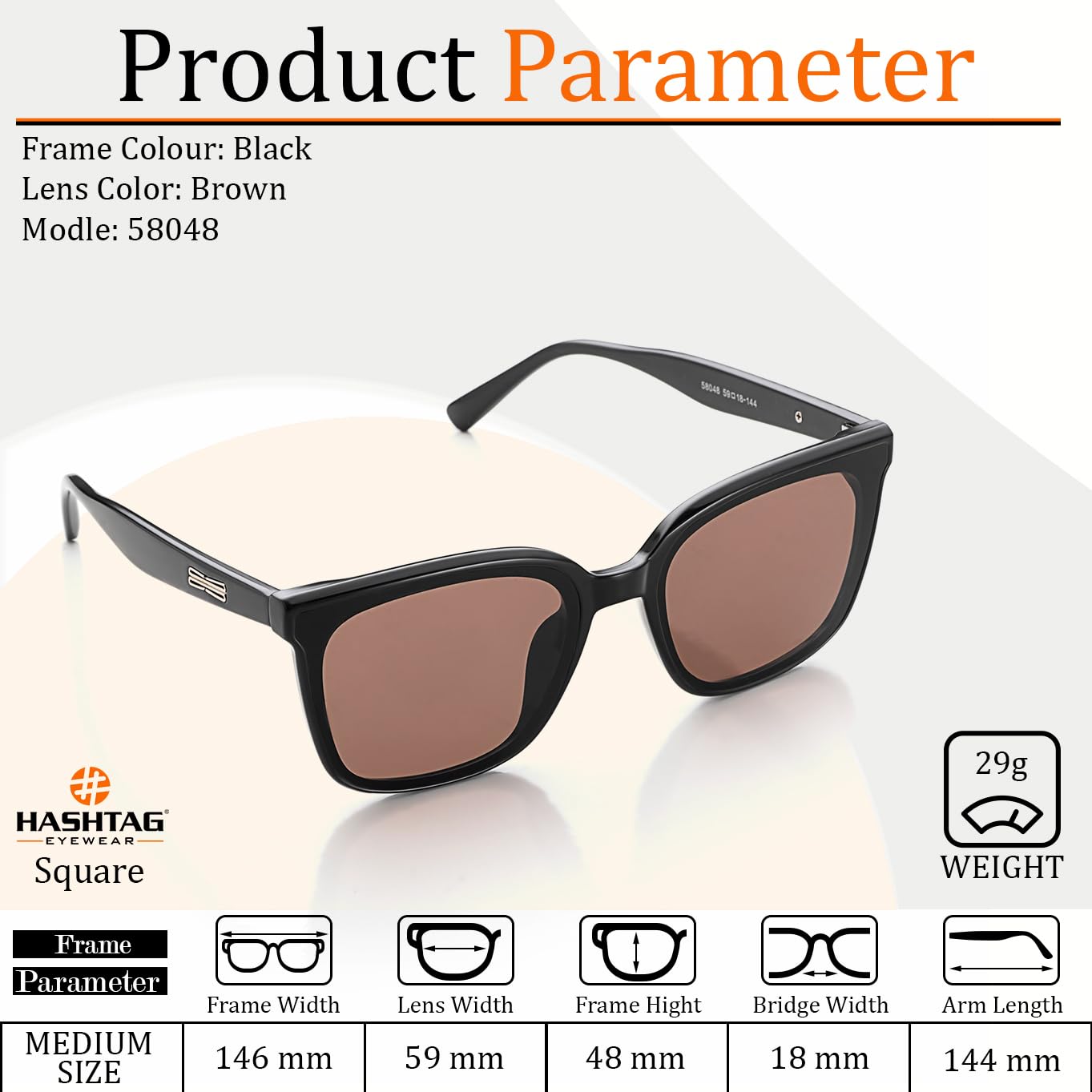 Vibe lens Stylish Oversized Square Sunglasses for Women Stylish | Black Polycarbonate Frame | UV400 Protection | Designer Shades for Women | Cooling Glass