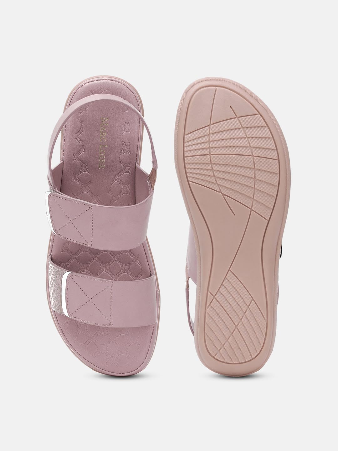 Marc Loire Women's Smart Casual Slip-On Flatform Heel Sandal for All Occasion (Nude, 8)