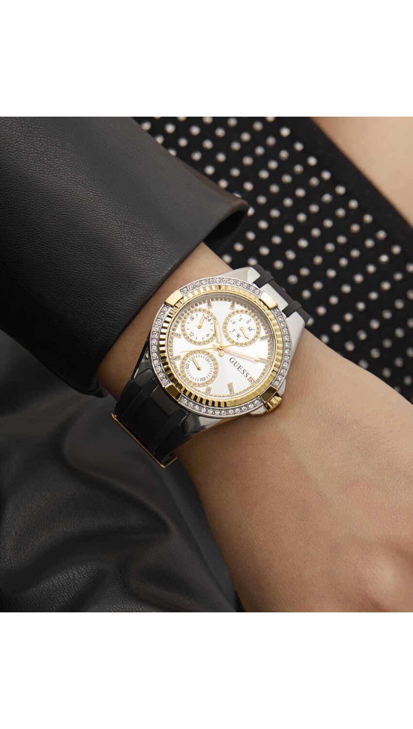 Guess Savvy 39 mm Silver Dial Multi-Function Women Watch- GW0879L1