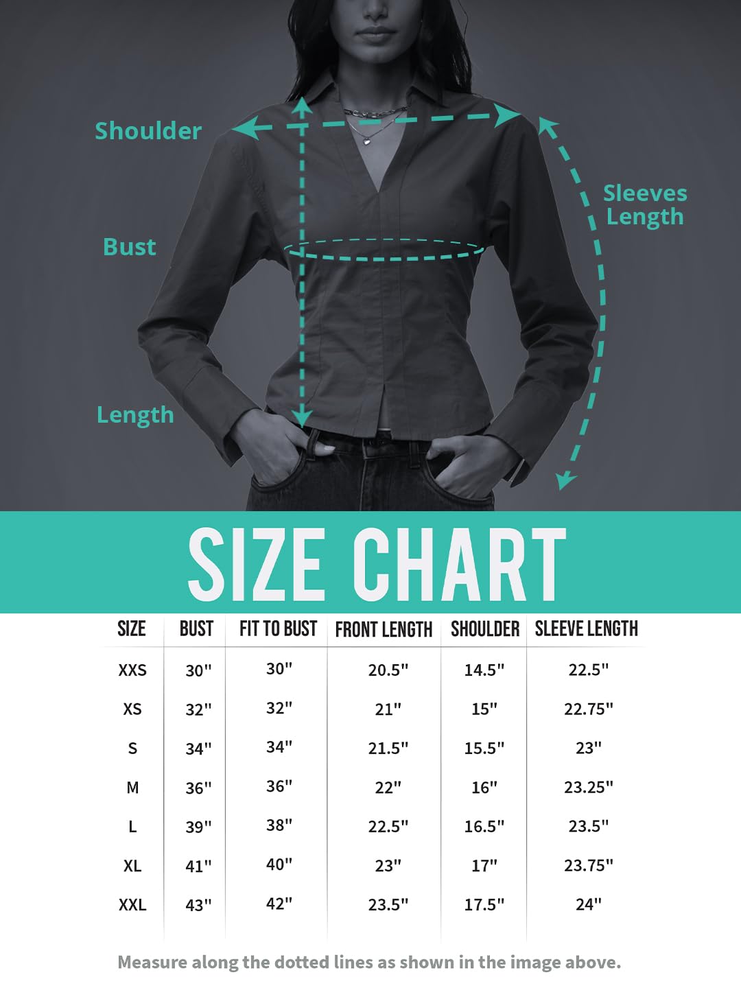 The Souled Store Corset Shirt: Off-White Women and Girls Long Sleeves Collared Neck Button Front Fitted Shirts