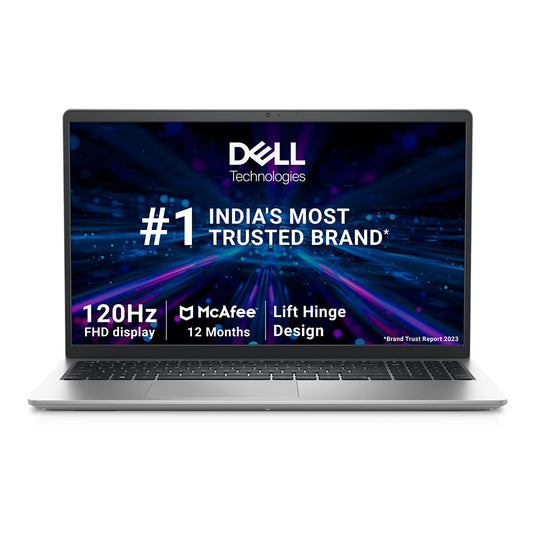 Dell 15, Intel Core i3 13th Gen - 1305U, 8GB DDR4 RAM, 512GB SSD, FHD 15.6"/39.62 cm, Windows 11, MSO'21, Titan Grey, 1.69kg, 120Hz 250 nits Display, 15 Month McAfee, Thin & Light Laptop