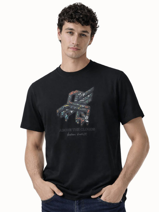 Status Quo Above The Clouds Neon Graphic T-Shirt