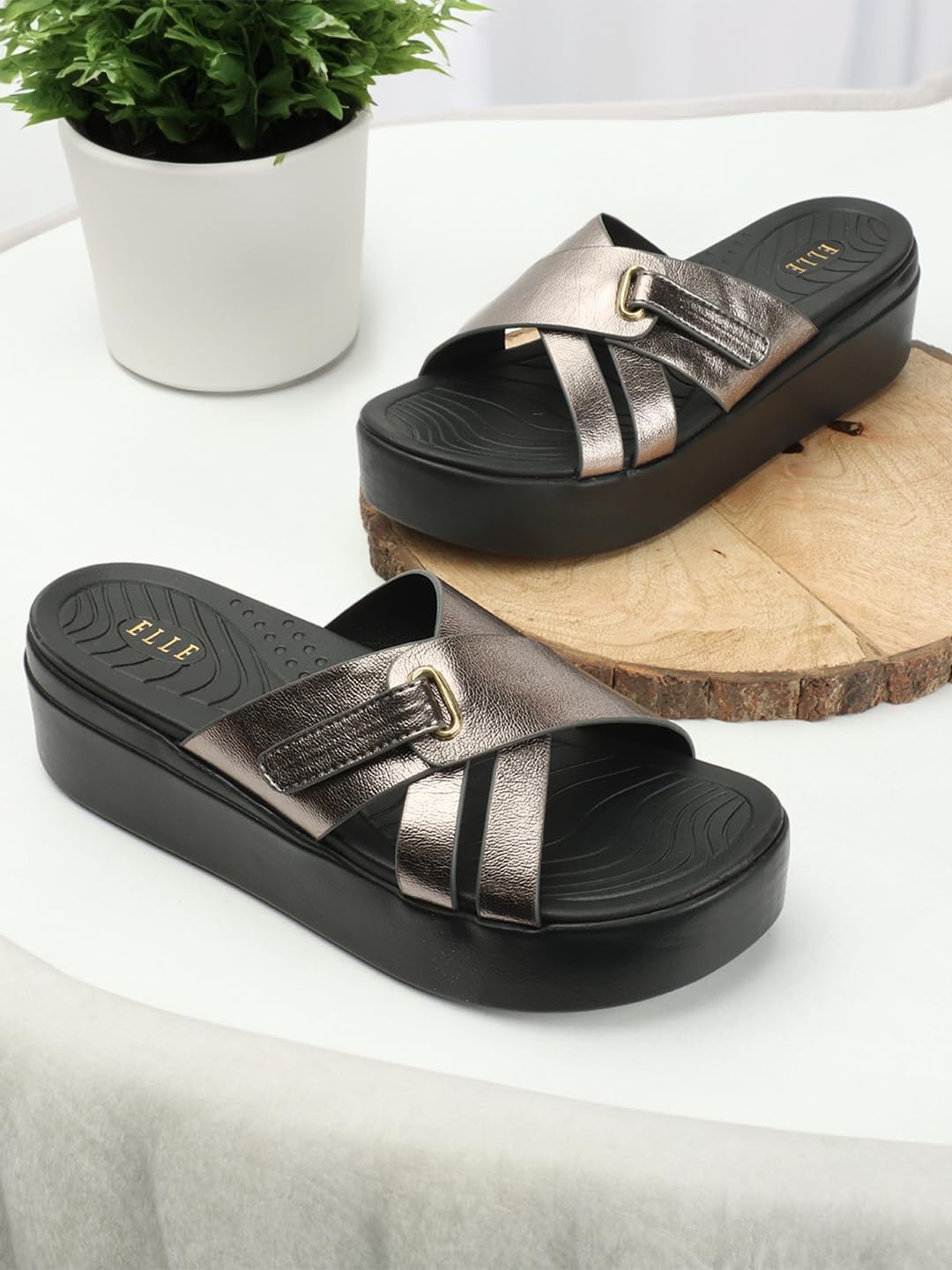 ELLE Women's El-ap-wn-15 Heeled Sandal