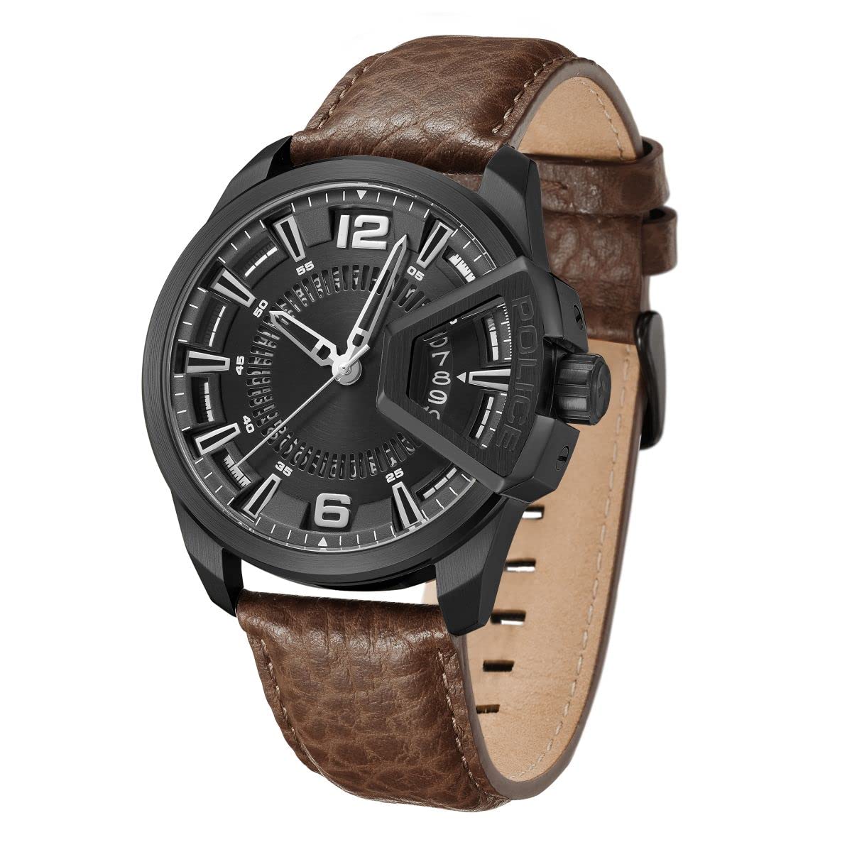 Police Analog Black Dial Men's Watch-PLPEWJB0005602