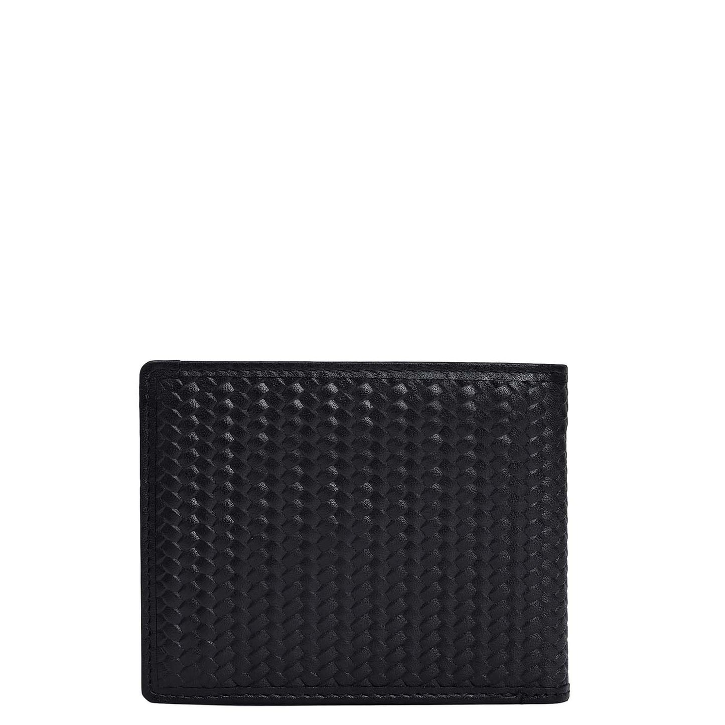 Da Milano RFID Protected Leather Wallet for Men with Card Slot - Black (MW-0081A-OL)