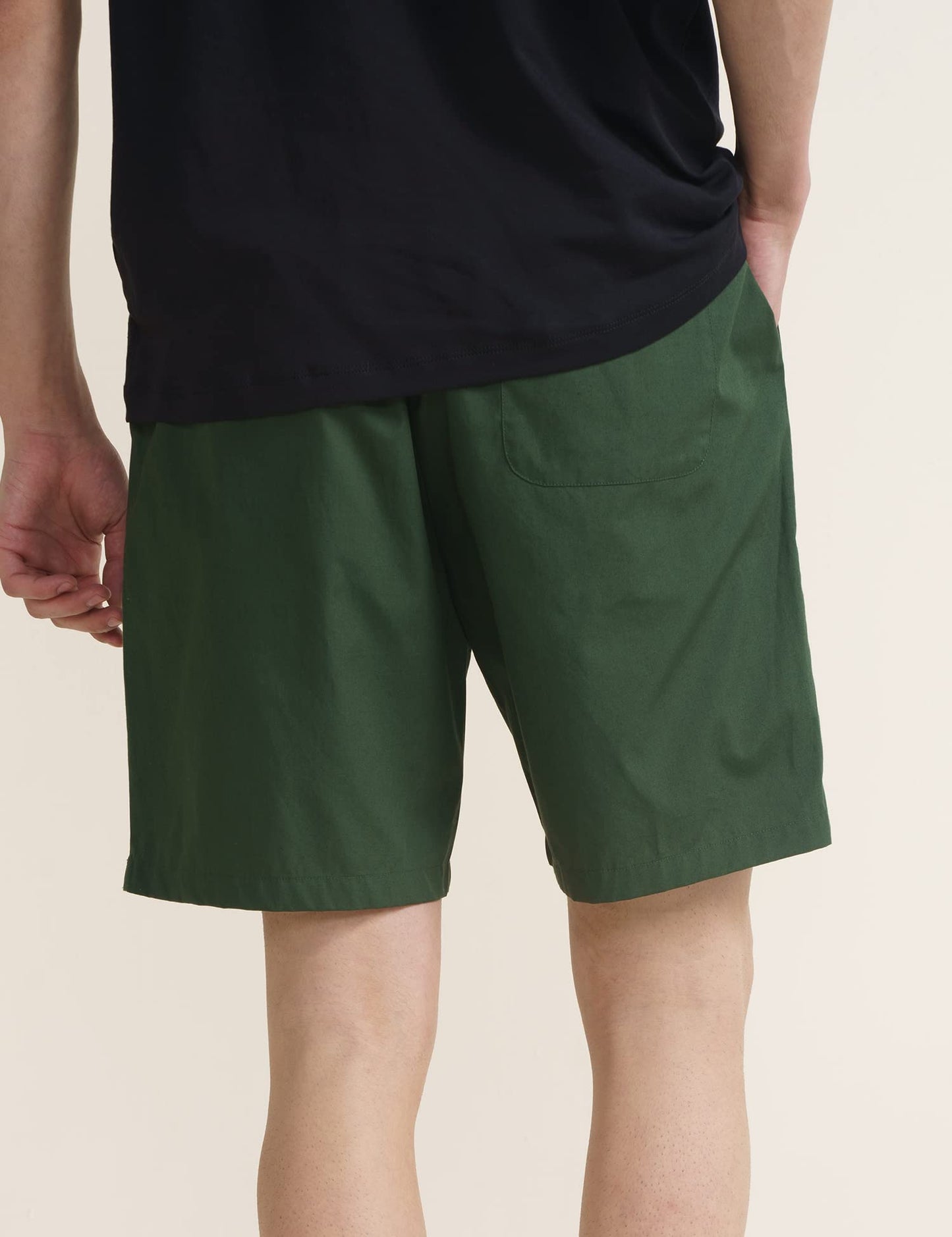 DAMENSCH Statement Ultra-Light Casual Lounge Shorts-Pack of 1-Forest Green-X-Large