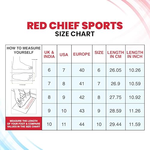 Red Chief Men’s Sneaker | Off White Lace-Up Low Ankle Athletic Shoe with PU Upper (C6020)