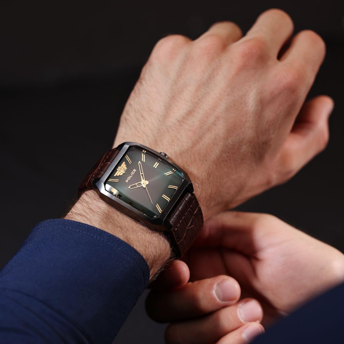 Police Analog Green Dial Men's Casual Watch