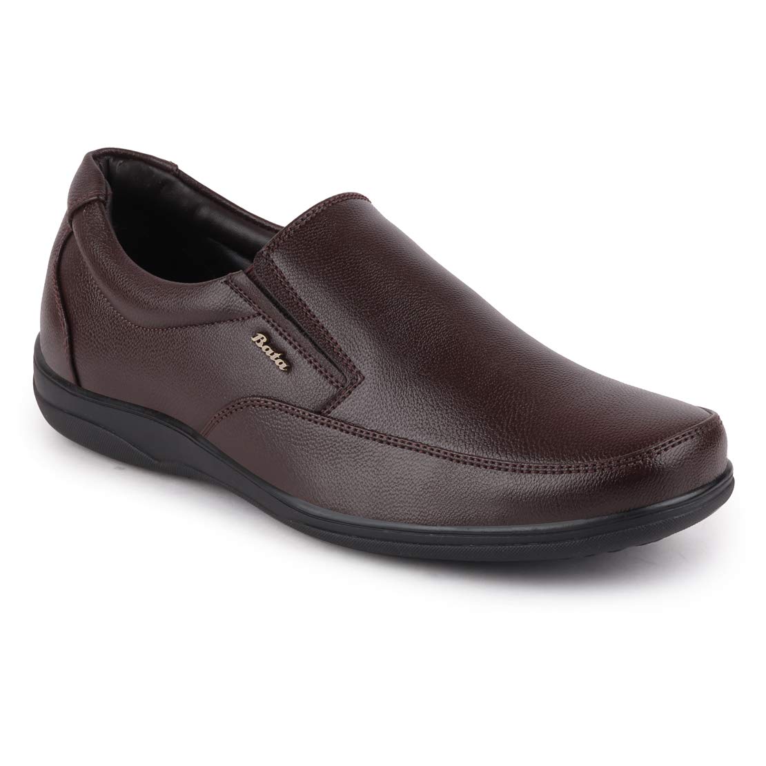 Bata 851-4412-41 Men's Brown Formal Slip On Shoes (7 UK)
