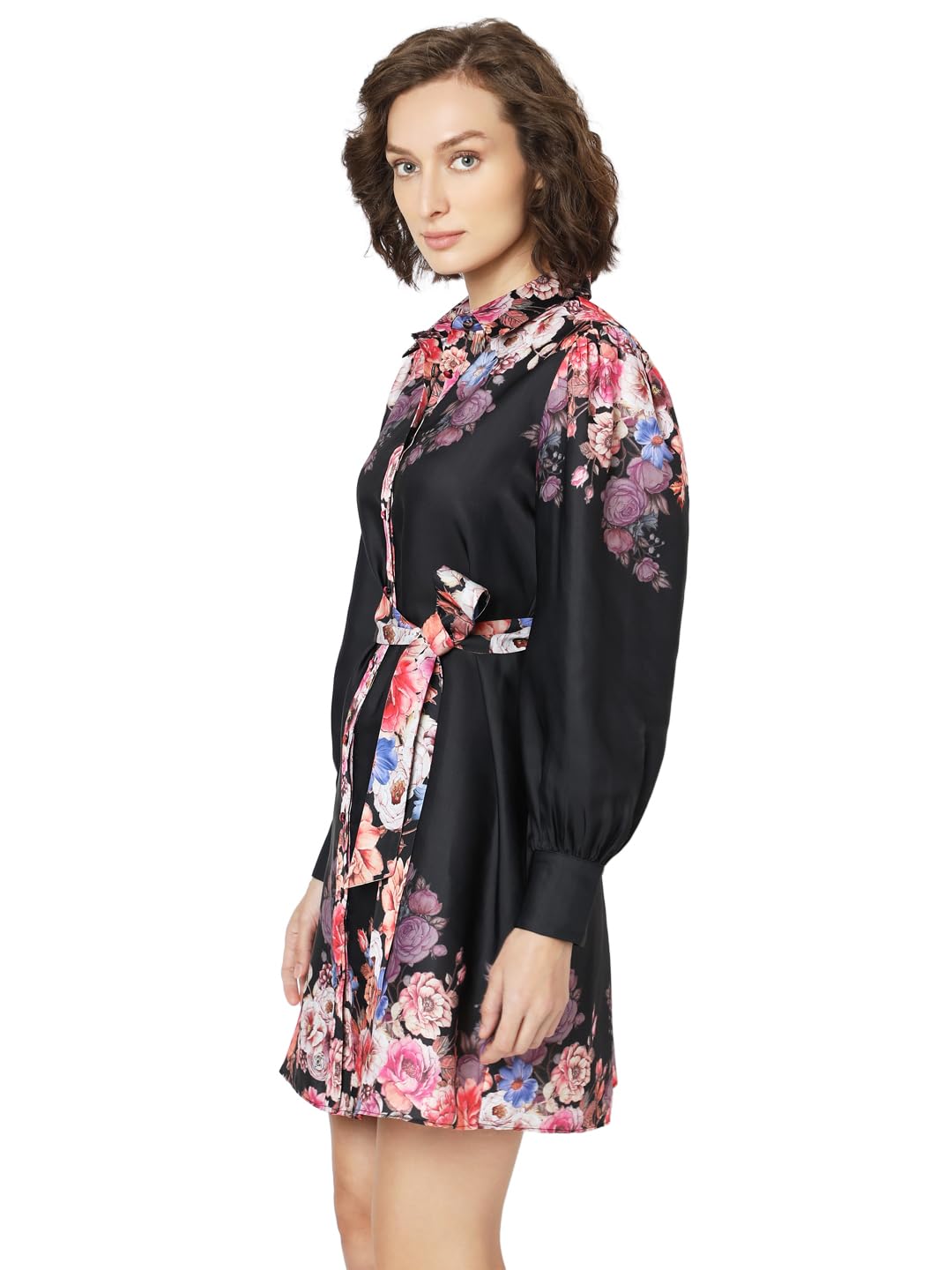 VERO MODA Women's Shirt Dress Black Dress