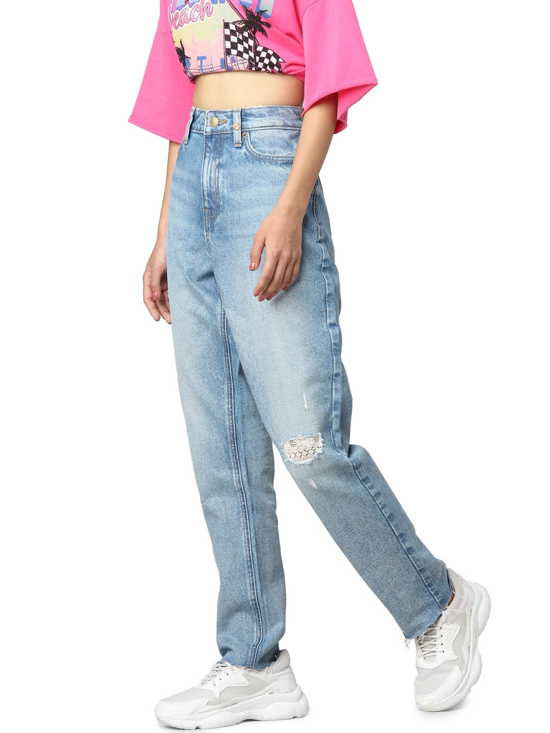 ONLY Straight Fit Jeans (273110401_Medium Blue Denim_32)