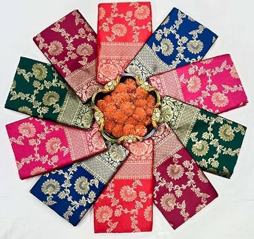Indian Silk Palace Women's Original Royal Rajwadi Wedding special Pure Soft Kanchi Pattu Kanjivaram Kanchipuram Dola Silk Banarasi Style Saree With Blouse piece - isp v53.39_2