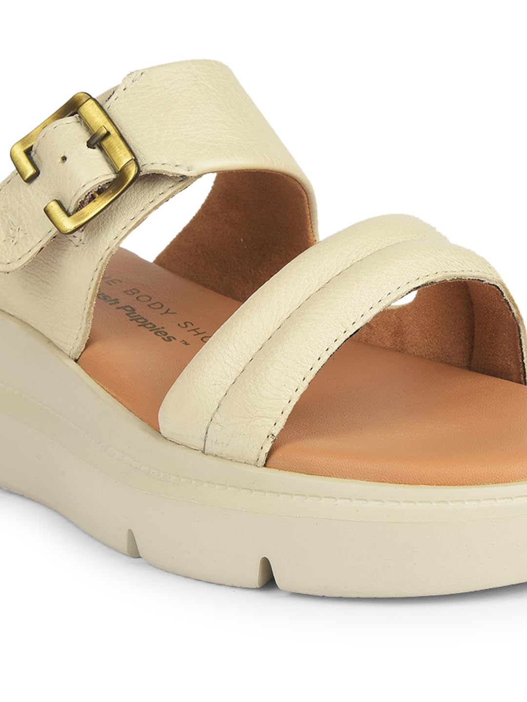 Hush Puppies Women Mule Wedge Heel Sandals - Off White (6Uk)