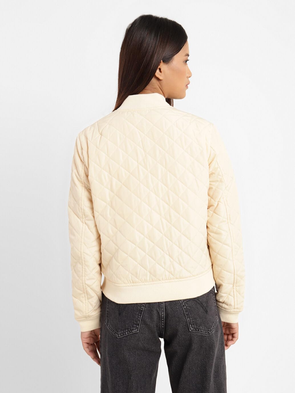 Levi's Women's A-Line Coat (A2186-0002_Cream_M)