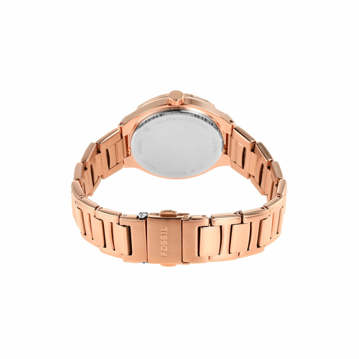 Fossil Eevie Analog Rose Gold Dial and Band Women's Stainless Steel Watch-BQ3721
