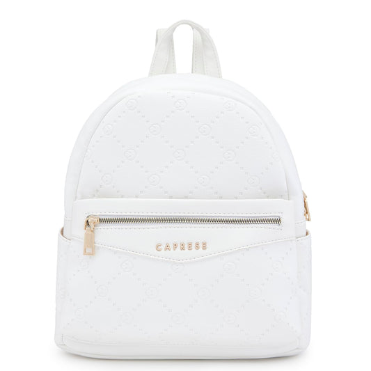 Caprese Brianna Fashion Backpack for Women (Medium, White)