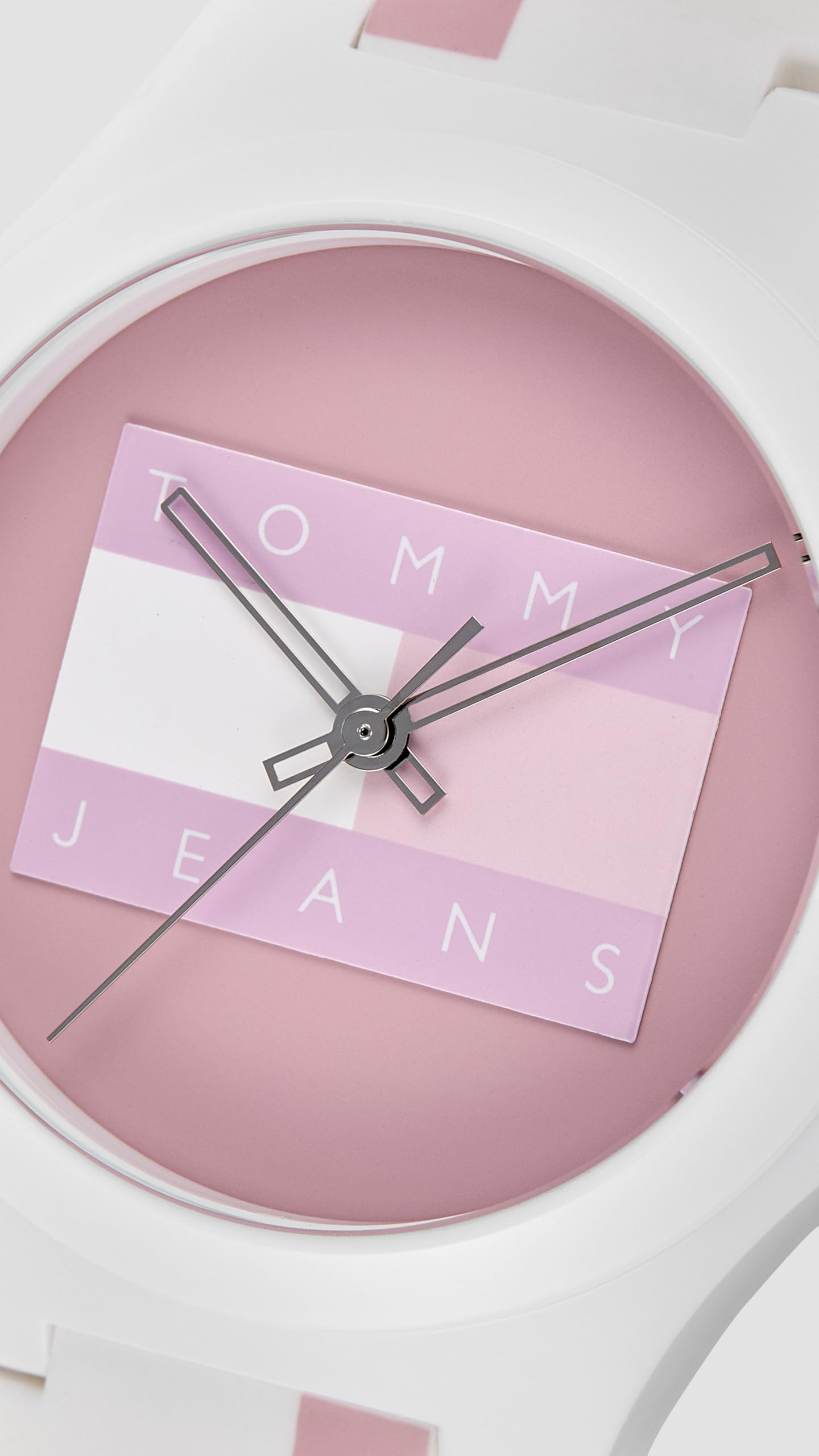 Tommy Hilfiger Berlin Quartz Pink Dial White Silicone Strap Analog Watch for Unisex